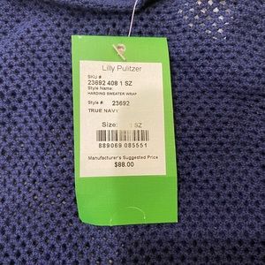 Lily Pulitzer Harding sweater wrap navy